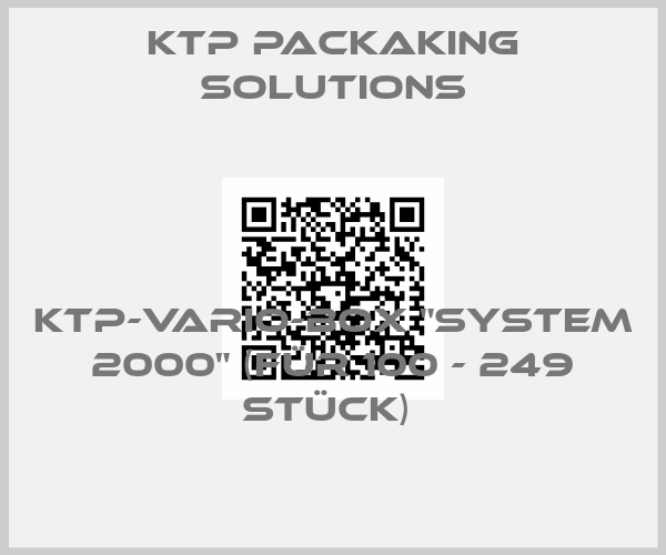 Ktp Packaking Solutions-KTP-Vario-Box "System 2000" (für 100 - 249 Stück) price