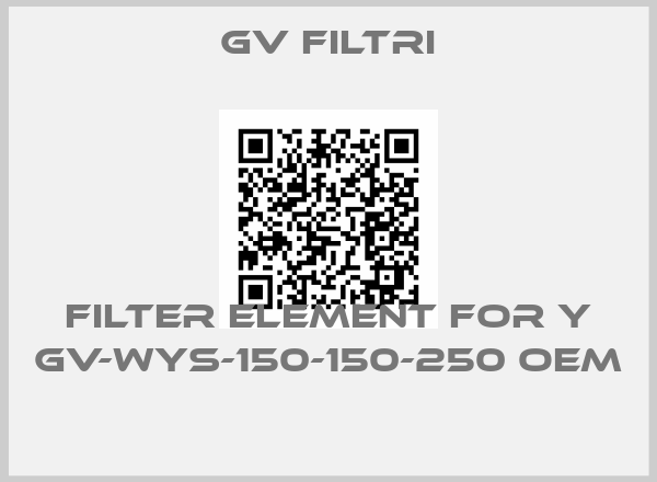 GV Filtri-Filter element for Y GV-WYS-150-150-250 oem price