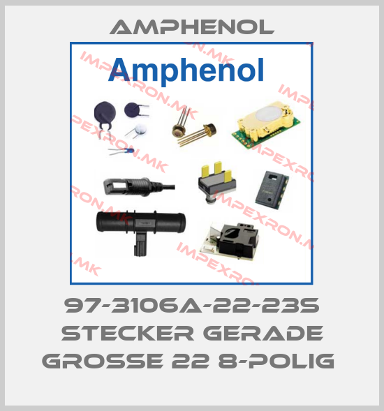 Amphenol-97-3106A-22-23S STECKER GERADE GROßE 22 8-POLIG price