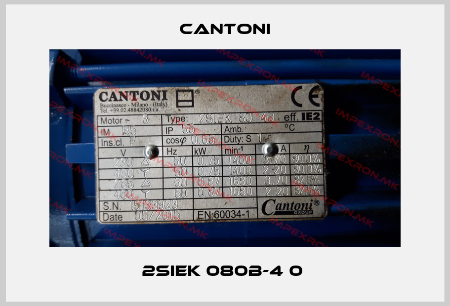 Cantoni-2SIEK 080B-4 0 price