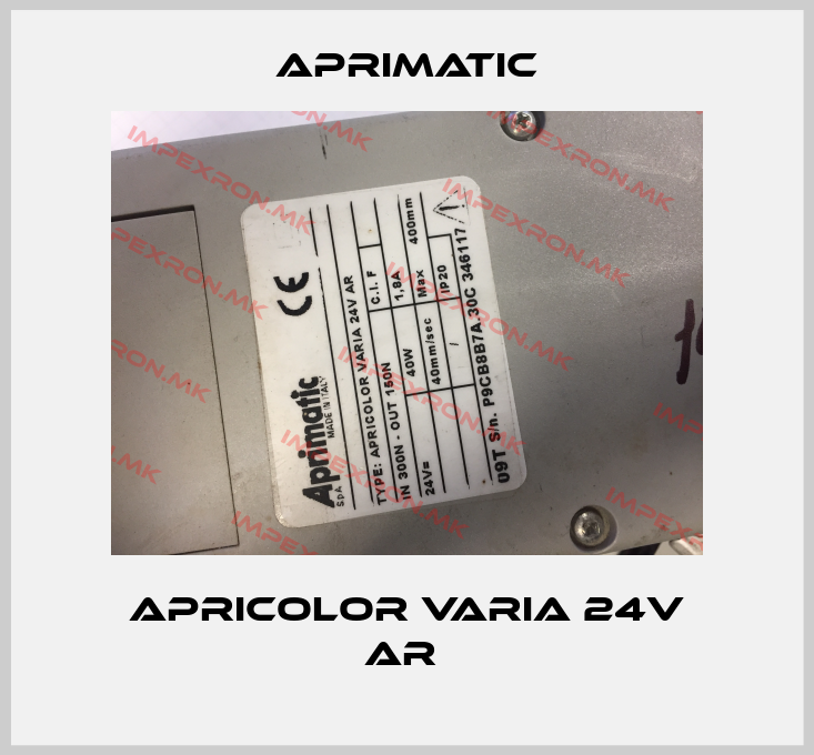 Aprimatic-Apricolor Varia 24V AR price