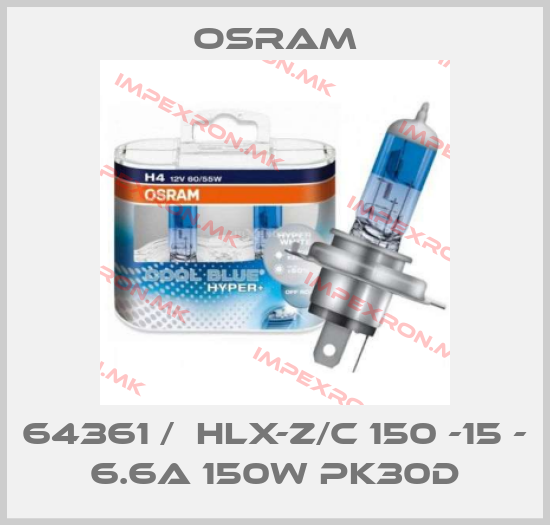 Osram-64361 /  HLX-Z/C 150 -15 - 6.6A 150W PK30dprice
