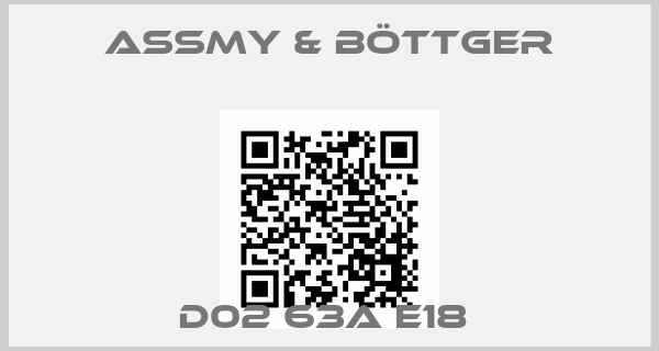 Assmy & Böttger-D02 63A E18 price