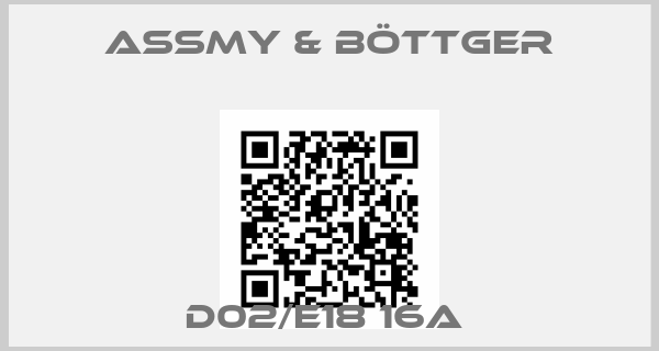 Assmy & Böttger-D02/E18 16A price