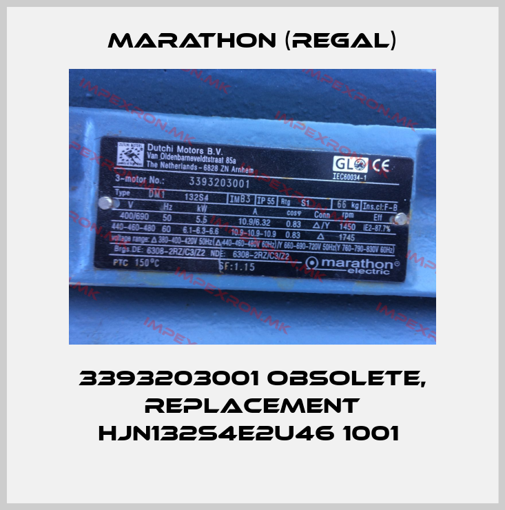 Marathon (Regal)-3393203001 obsolete, replacement HJN132S4E2U46 1001 price