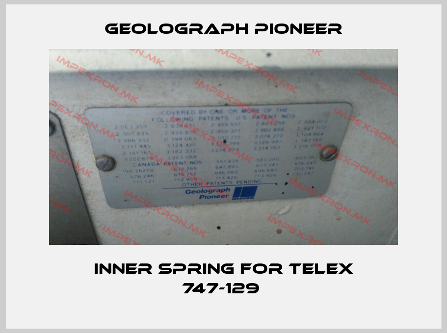 Geolograph Pioneer-Inner Spring For TELEX 747-129 price