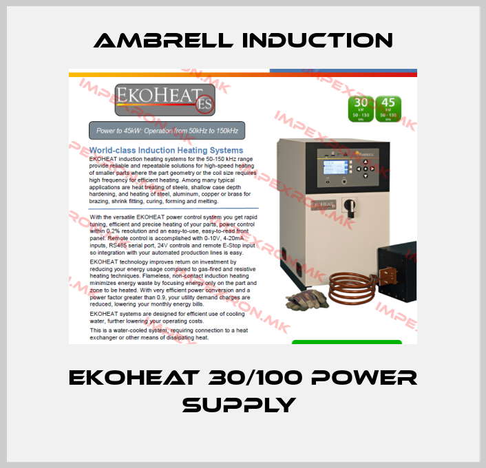 Ambrell Induction-EKOHEAT 30/100 power supply price