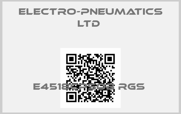 Electro-Pneumatics Ltd -E4518CPSOB RGS price