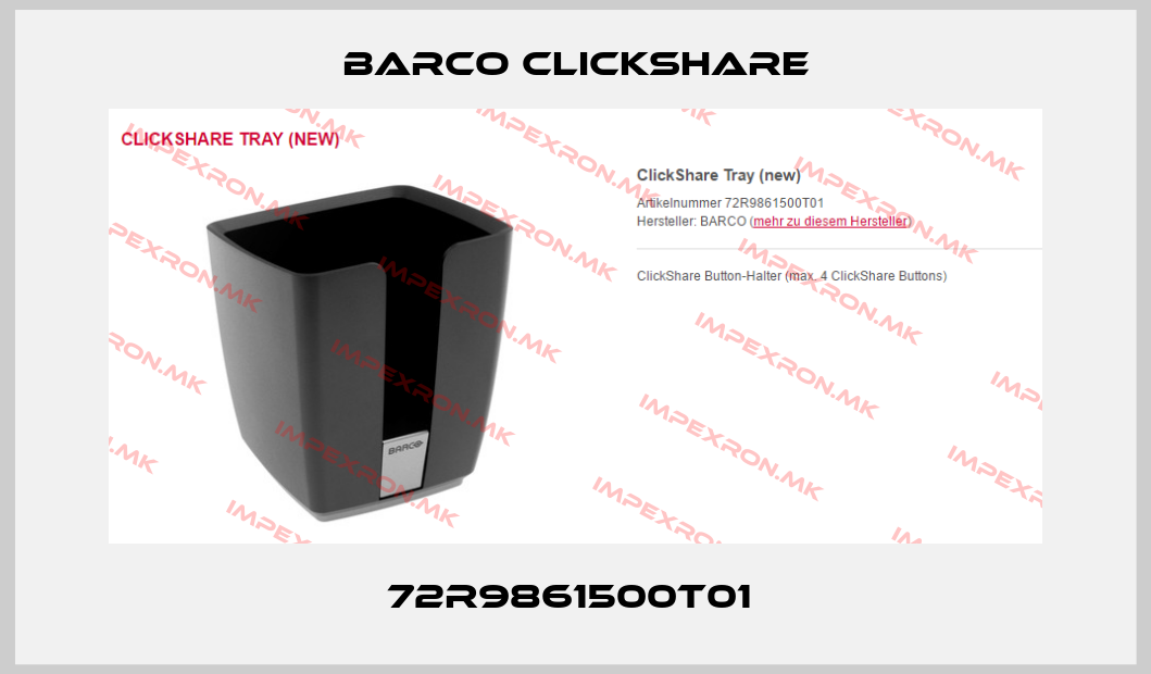 BARCO CLICKSHARE-72R9861500T01 price