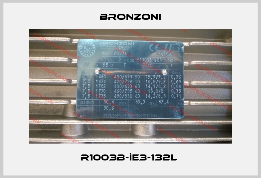 Bronzoni-R1003B-İE3-132L price
