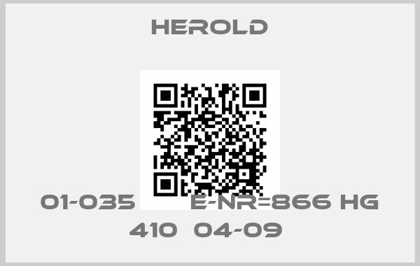 HEROLD-01-035       E-nr=866 HG 410  04-09 price