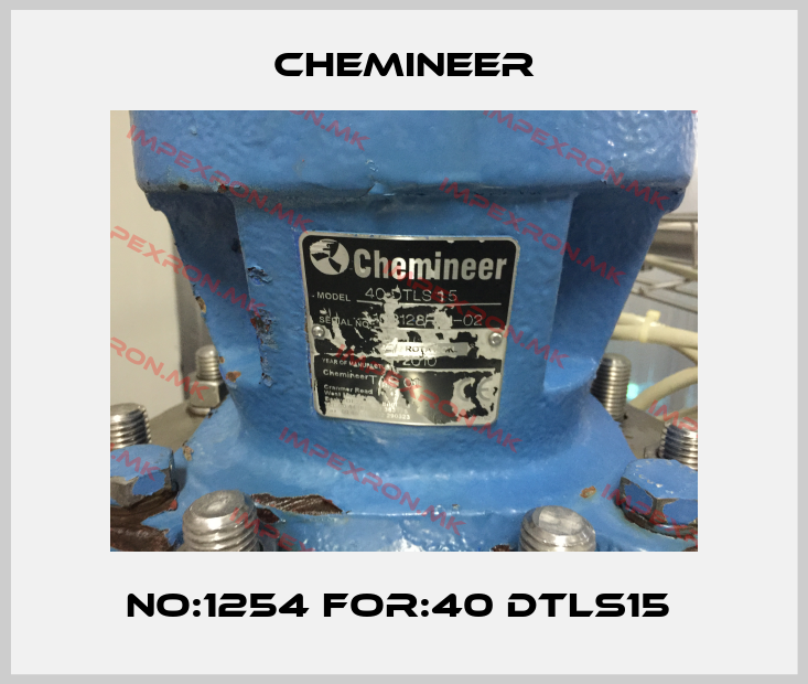 Chemineer-No:1254 For:40 DTLS15 price
