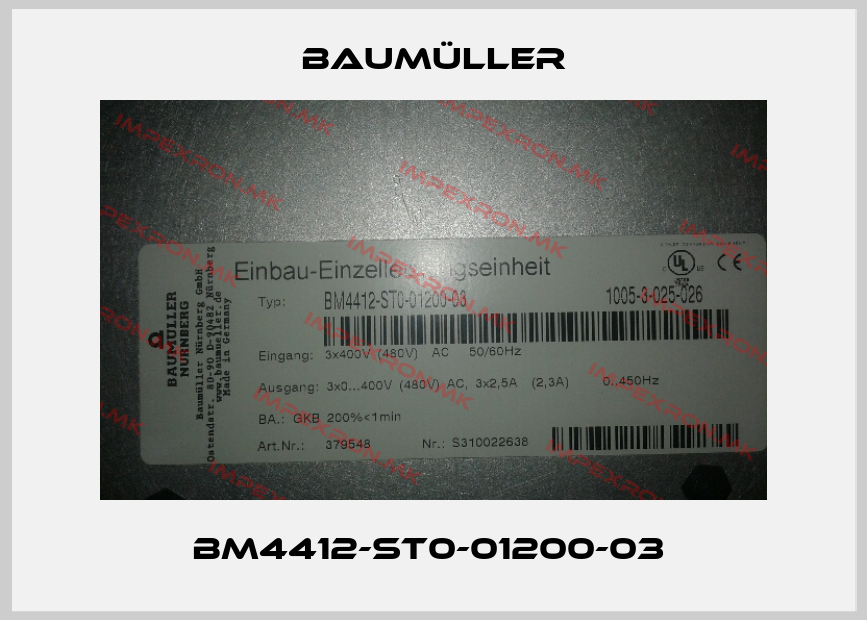 Baumüller-BM4412-ST0-01200-03 price