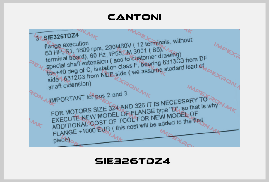Cantoni-SIE326TDZ4 price