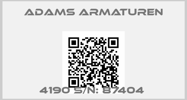 Adams Armaturen-4190 S/N: 87404 price