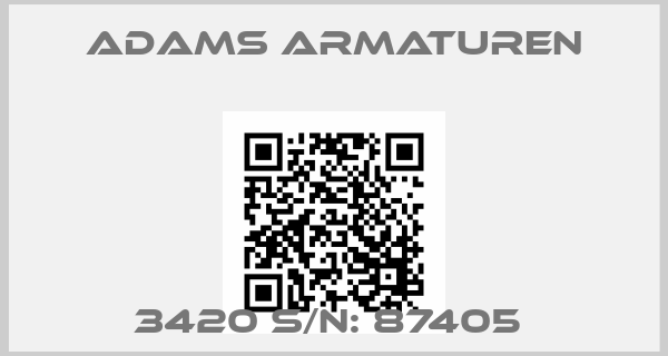 Adams Armaturen-3420 S/N: 87405 price