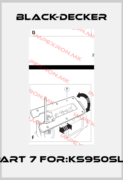 Black-Decker-Part 7 For:KS950SL  price