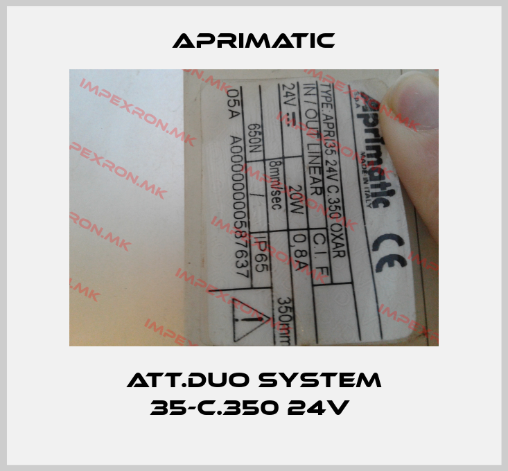 Aprimatic-ATT.DUO SYSTEM 35-C.350 24V price
