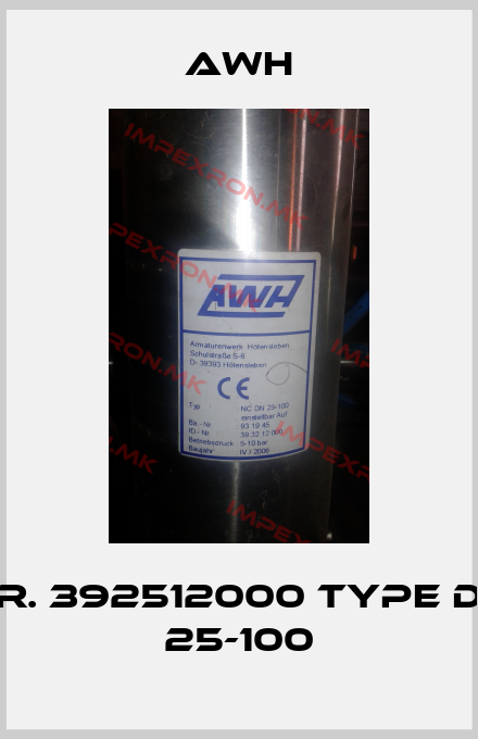 Awh-Nr. 392512000 Type DN 25-100price