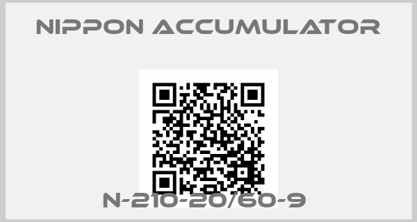 NIPPON ACCUMULATOR-N-210-20/60-9 price
