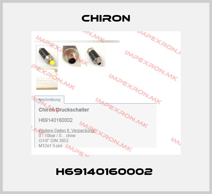 Chiron-H69140160002 price