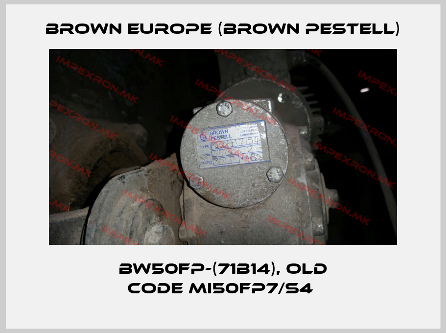 Brown Europe (Brown Pestell)-BW50FP-(71B14), old code MI50FP7/S4 price