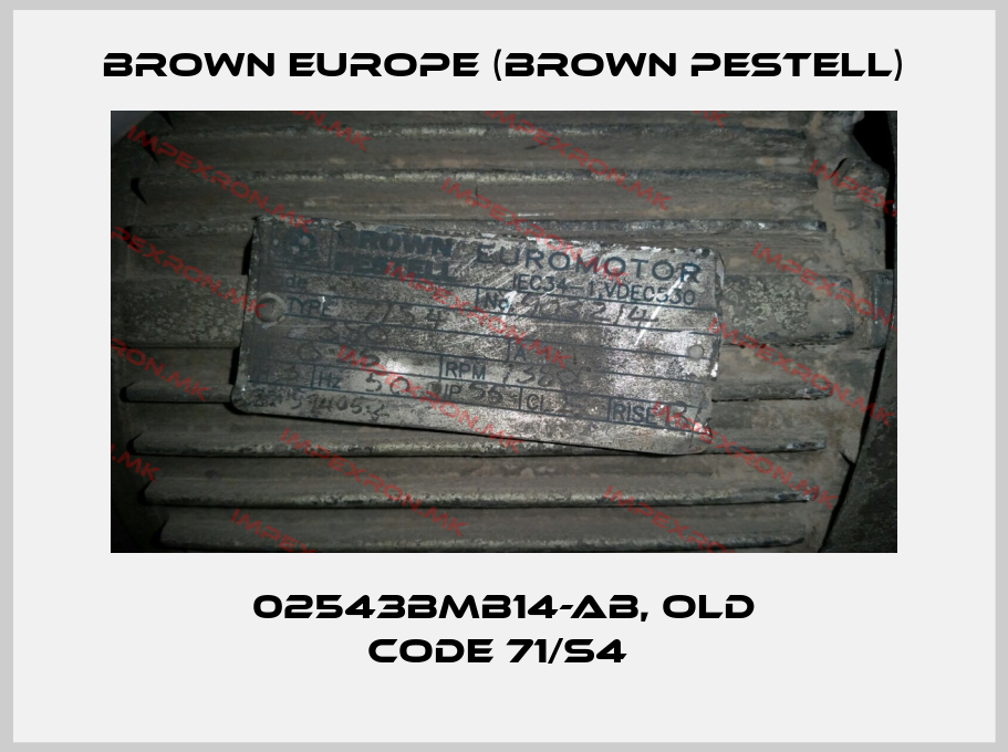 Brown Europe (Brown Pestell)-02543BMB14-AB, old code 71/S4 price
