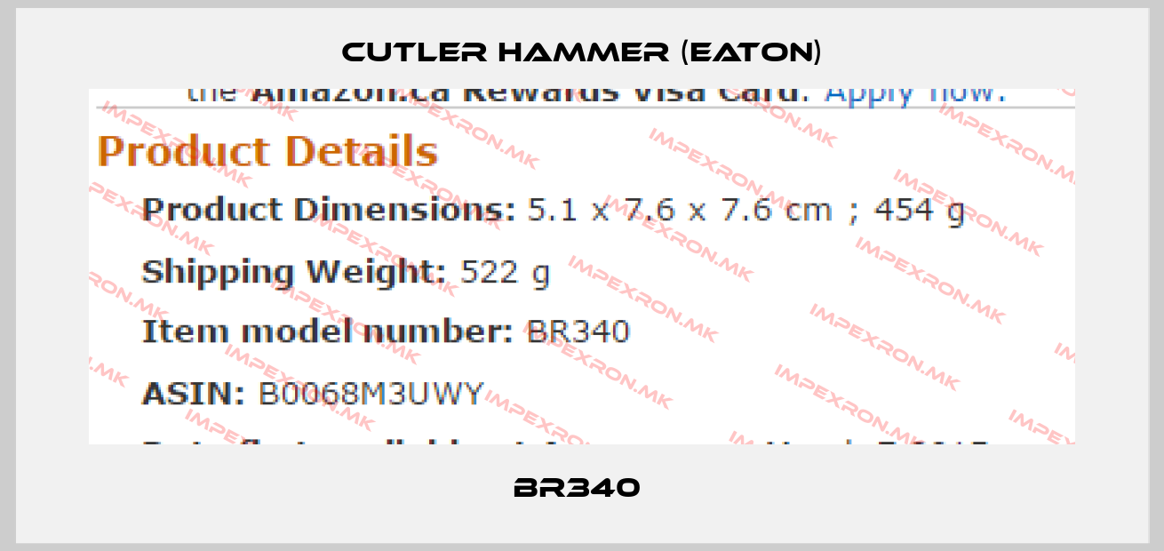 Cutler Hammer (Eaton)-BR340 price