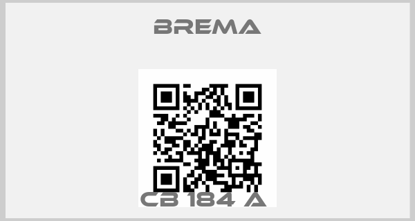 Brema-CB 184 A price