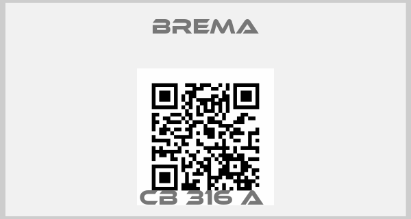 Brema-CB 316 A price