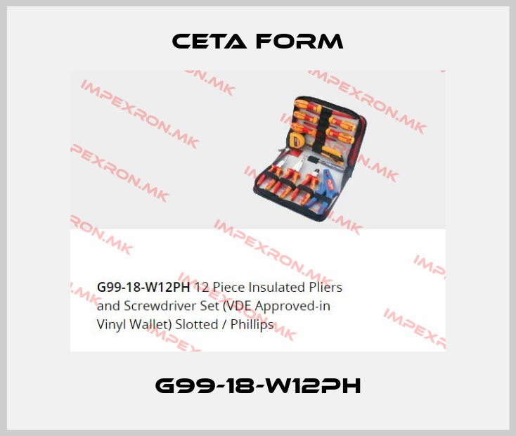 CETA FORM-G99-18-W12PHprice