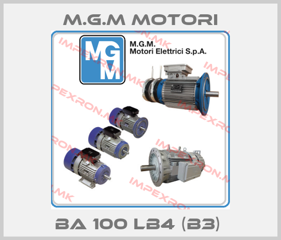 M.G.M MOTORI-BA 100 LB4 (B3) price