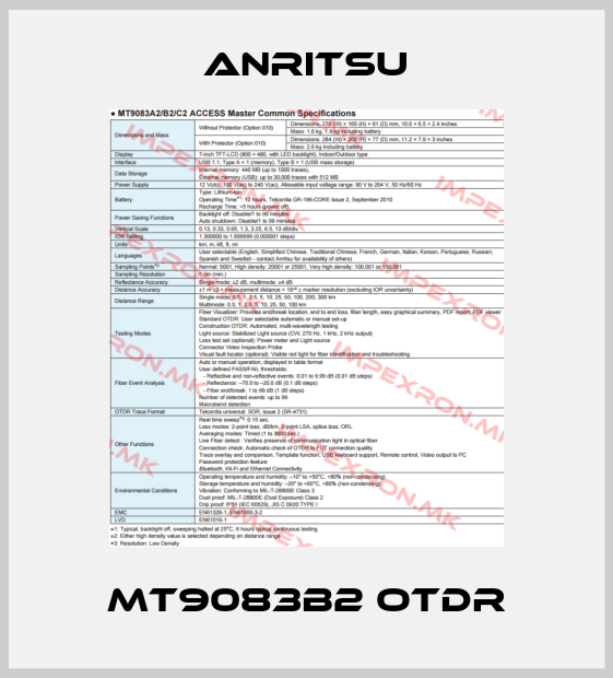 Anritsu-MT9083B2 OTDRprice