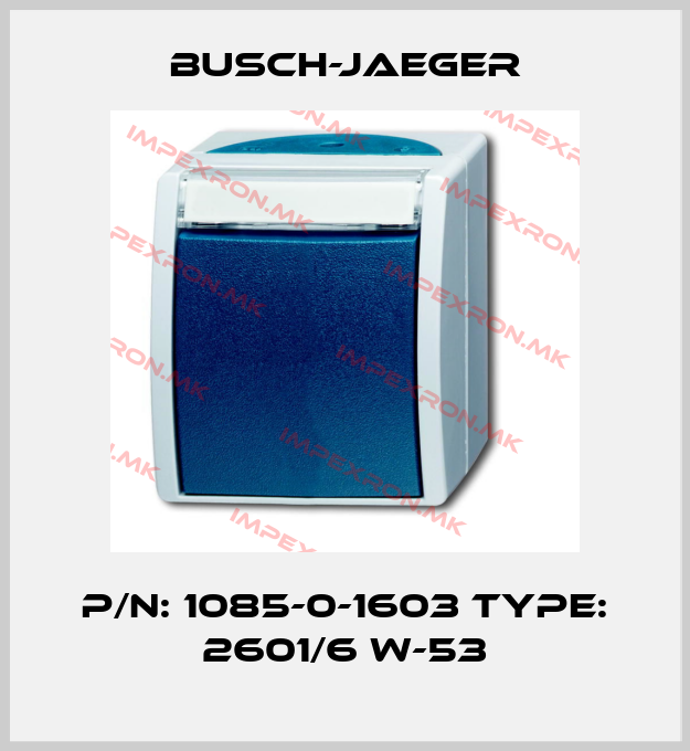 Busch-Jaeger-P/N: 1085-0-1603 Type: 2601/6 W-53price