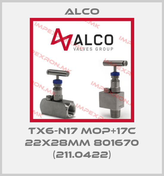 Alco-TX6-N17 MOP+17C 22x28mm 801670 (211.0422) price