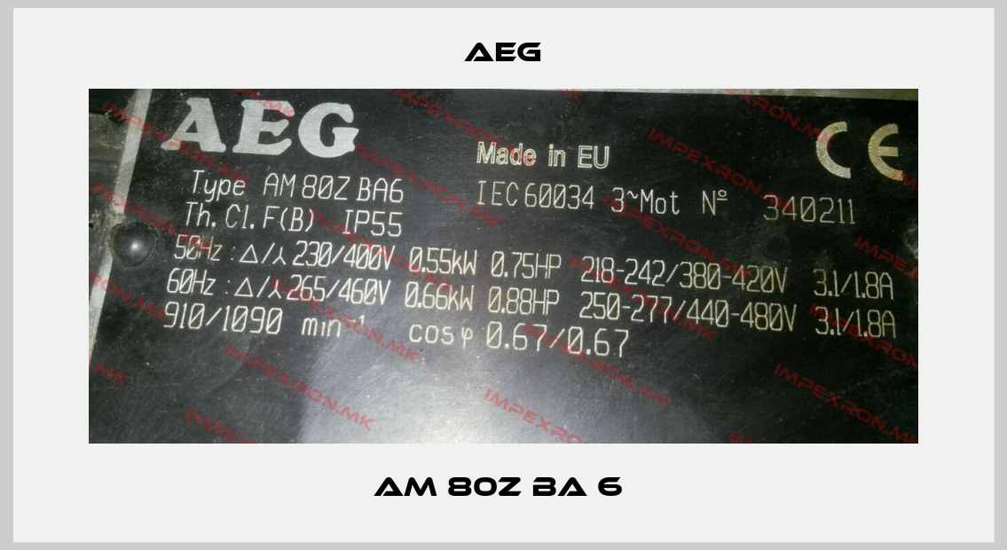 AEG-AM 80Z BA 6 price