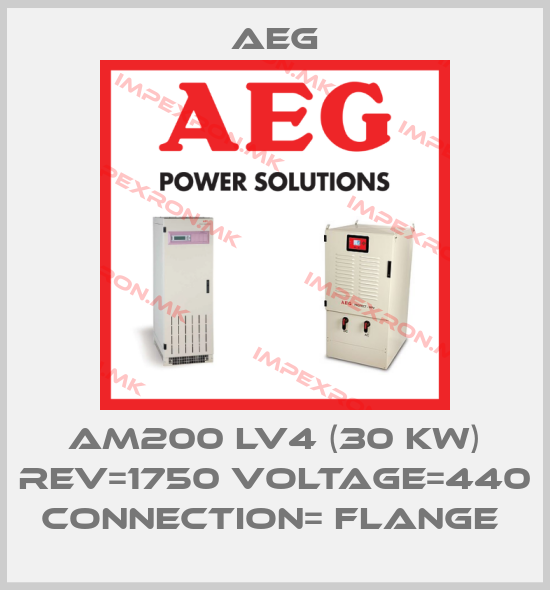 AEG-AM200 LV4 (30 KW) REV=1750 VOLTAGE=440 CONNECTION= FLANGE price