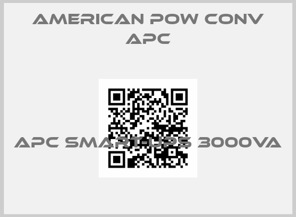 American Pow Conv APC-APC SMART-UPS 3000VA price