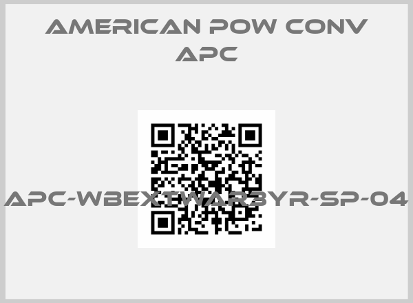 American Pow Conv APC-APC-WBEXTWAR3YR-SP-04 price