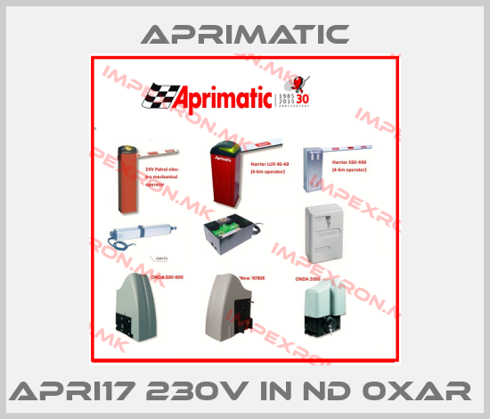 Aprimatic-APRI17 230V IN ND 0XAR price