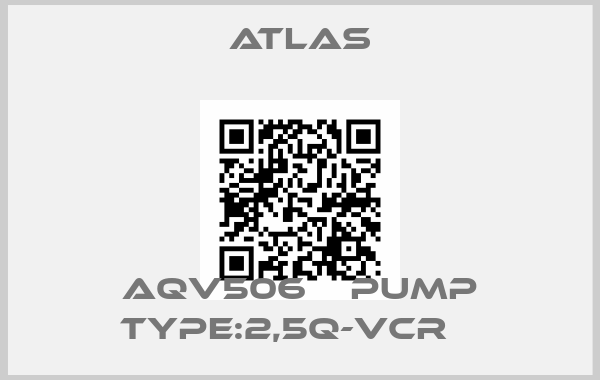 Atlas-AQV506    PUMP TYPE:2,5Q-VCR   price