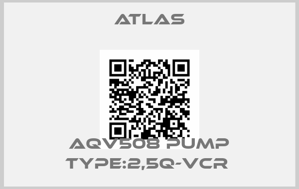 Atlas-AQV508 PUMP TYPE:2,5Q-VCR price