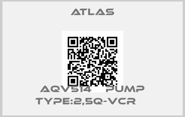 Atlas-AQV514    PUMP TYPE:2,5Q-VCR    price