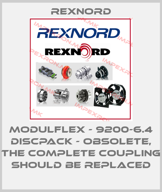 Rexnord-MODULFLEX - 9200-6.4 DISCPACK - obsolete, the complete coupling should be replacedprice