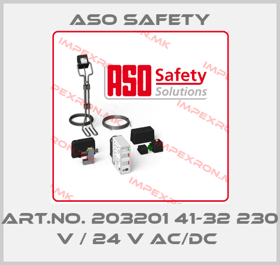 ASO SAFETY-ART.NO. 203201 41-32 230 V / 24 V AC/DC price