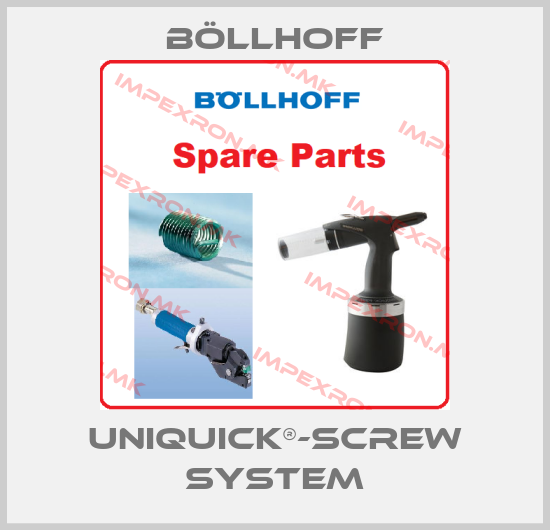 Böllhoff-UNIQUICK®-screw systemprice