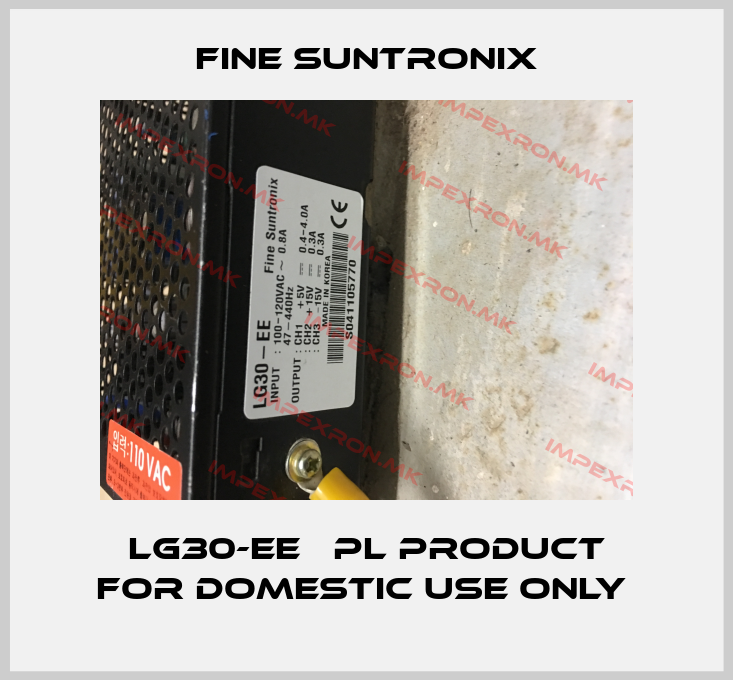Fine Suntronix-LG30-EE   PL product for domestic use only price