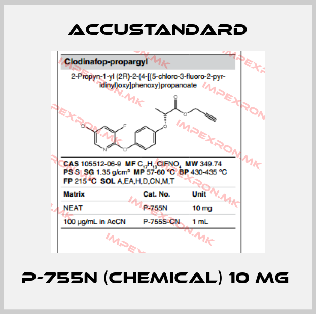 AccuStandard-P-755N (chemical) 10 mg price