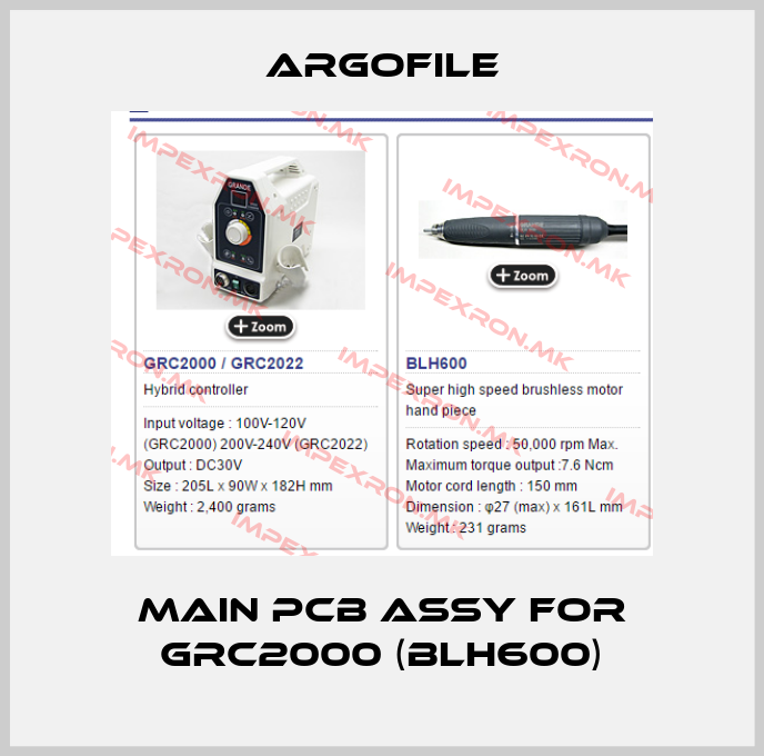 Argofile-MAIN PCB ASSY FOR GRC2000 (BLH600)price