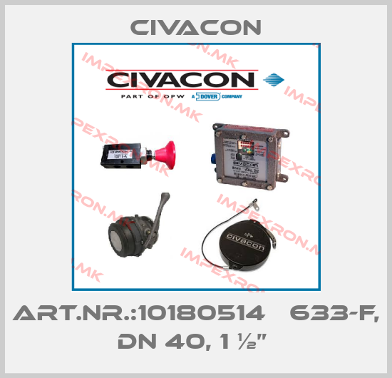 Civacon-Art.Nr.:10180514   633-F, DN 40, 1 ½” price